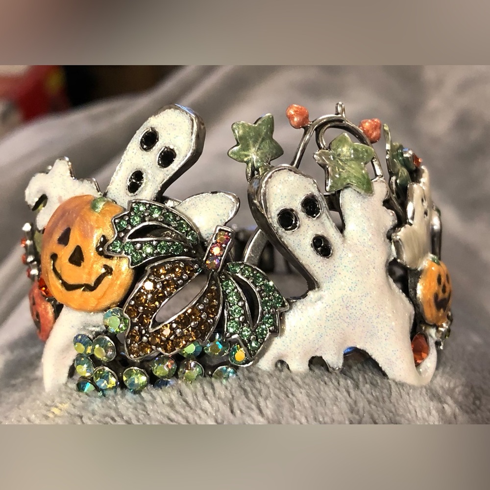 KIRKS FOLLY - BRACELET - HALLOWEEN GHOSTS & PUMPKINS